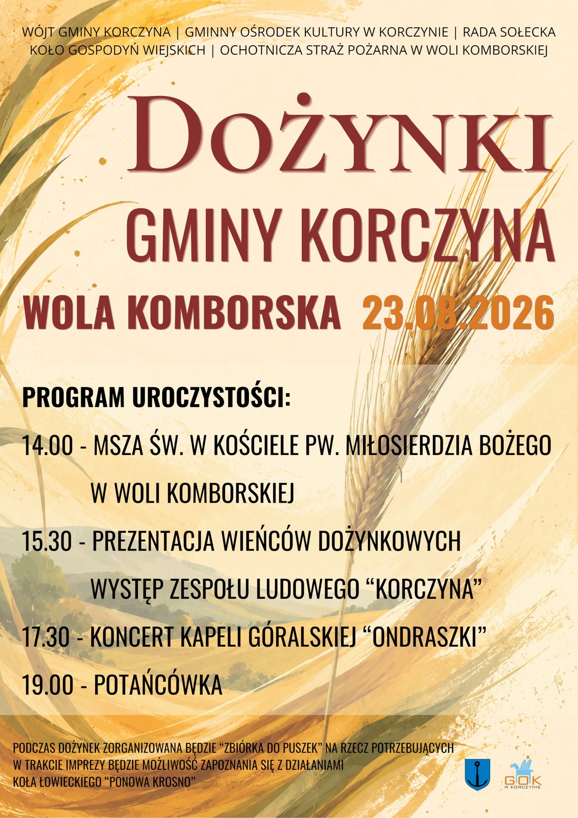 Dożynki Gminy Korczyna w Woli Komborskiej Dożynki Gminy Korczyna w Woli Komborskiej