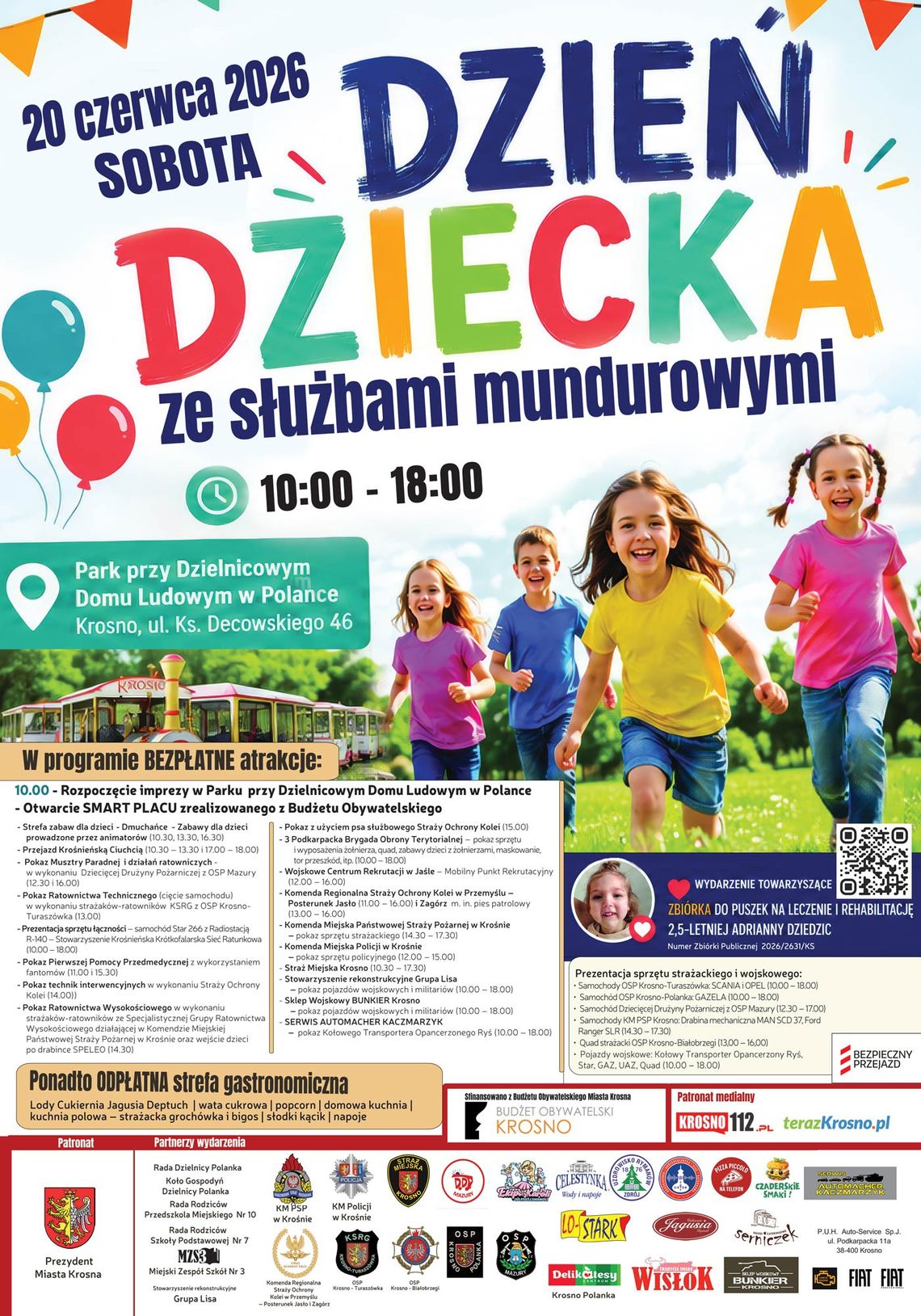 Dzień Dziecka ze służbami mundurowymi w Krośnie-Polance Dzień Dziecka ze służbami mundurowymi w Krośnie-Polance