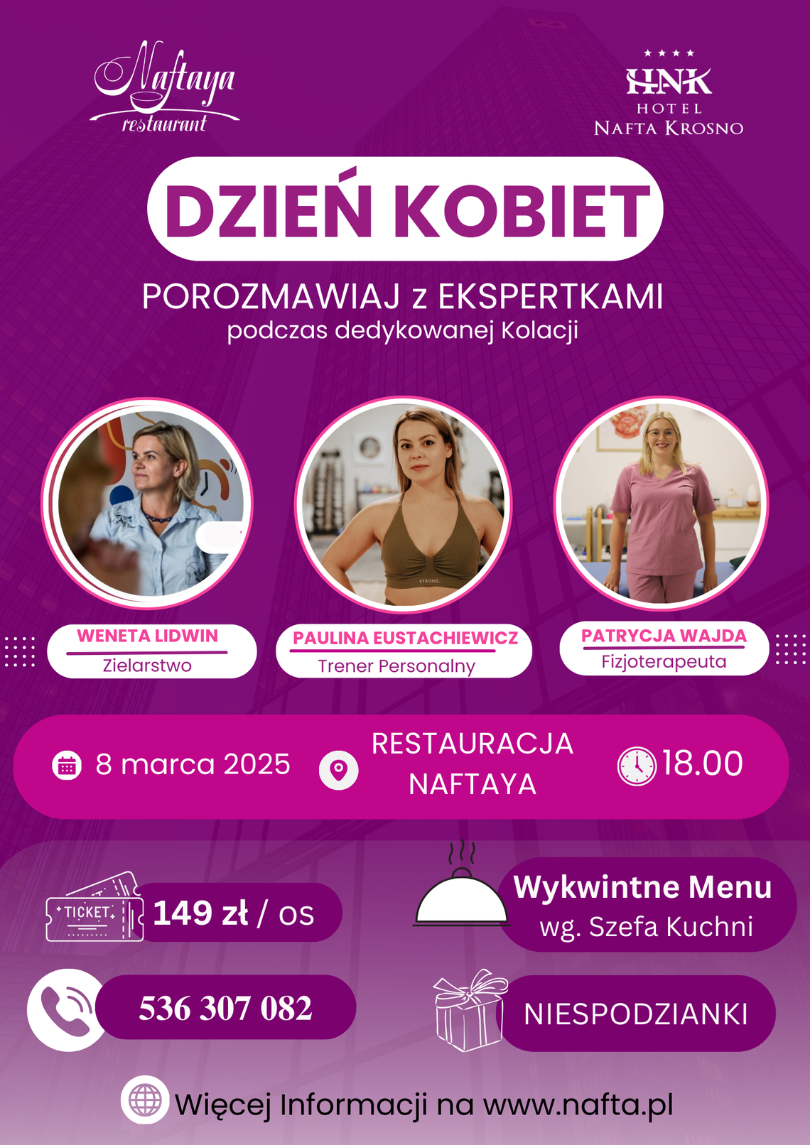 Dzień Kobiet w Restauracji Naftaya Dzień Kobiet w Restauracji Naftaya