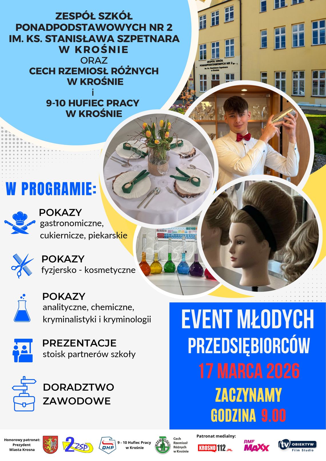 Plakat promujący Event Młodych Przedsiębiorców