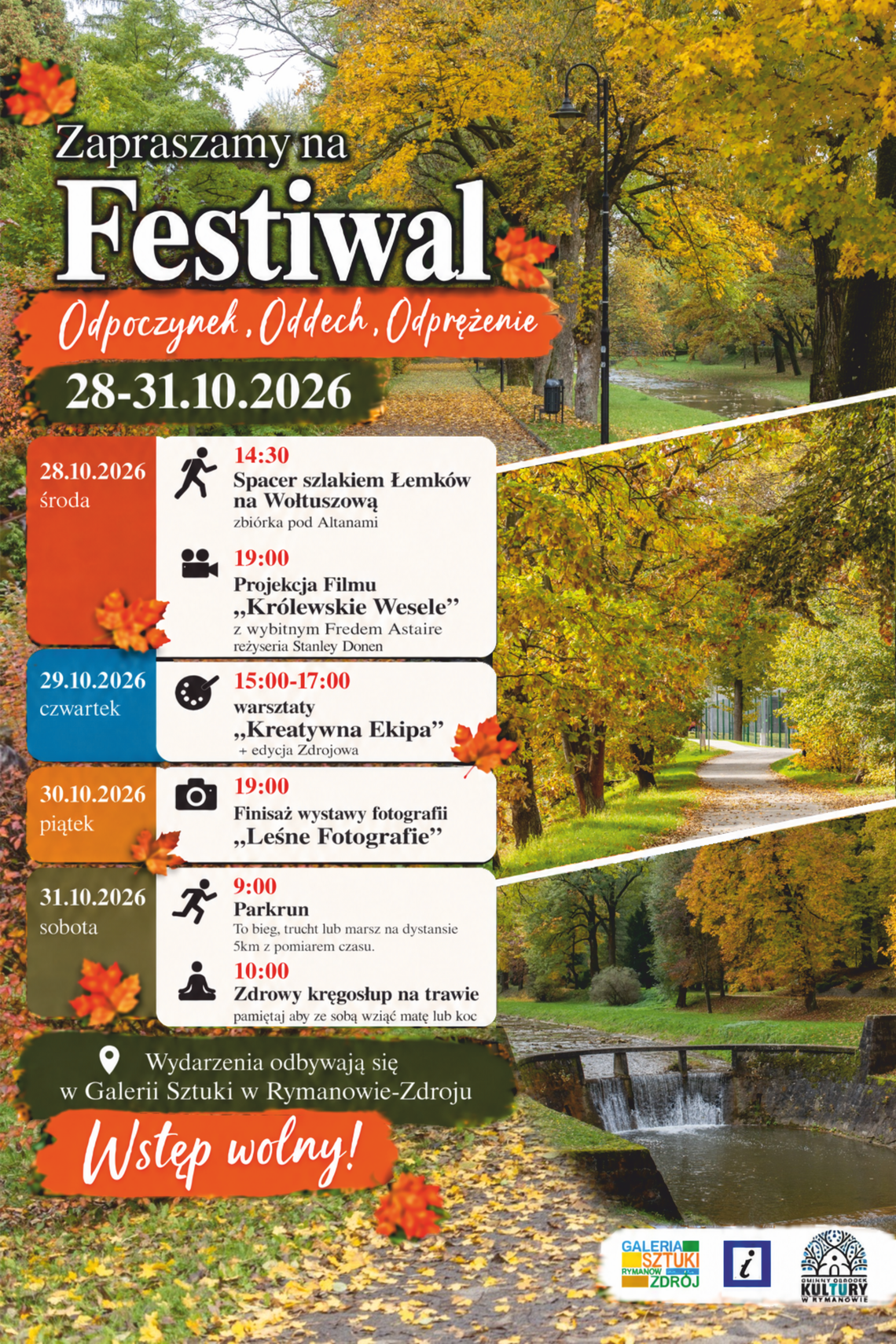 Festiwal "Odpoczynek. Oddech. Odprężenie" w Rymanowie-Zdroju Festiwal "Odpoczynek. Oddech. Odprężenie" w Rymanowie-Zdroju
