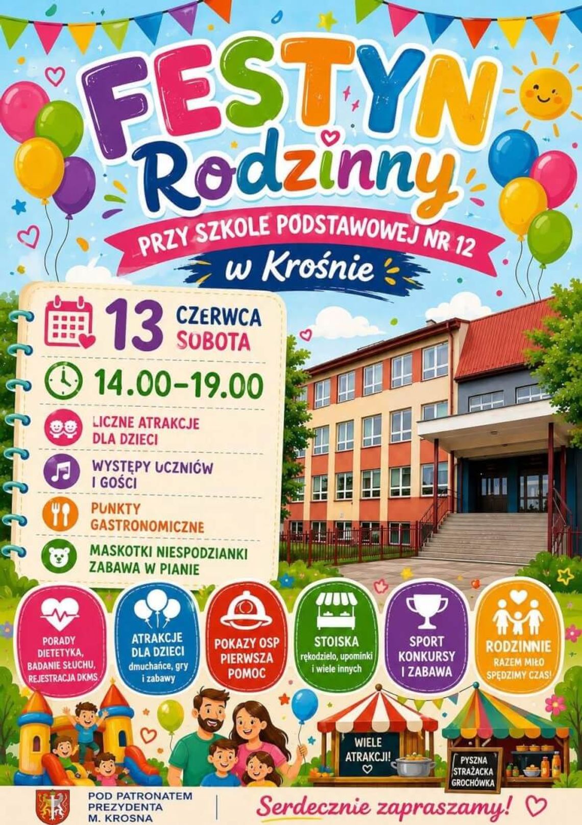 Festyn Rodzinny przy Szkole Podstawowej nr 12 w Krośnie
