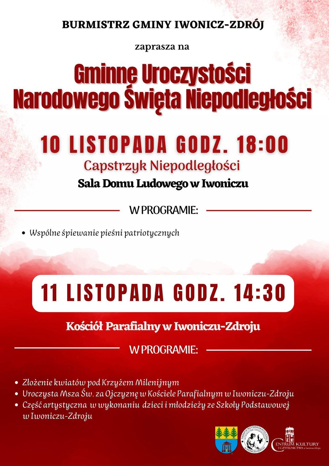 Gminne Uroczystości Narodowego Święta Niepodległości Gminne Uroczystości Narodowego Święta Niepodległości