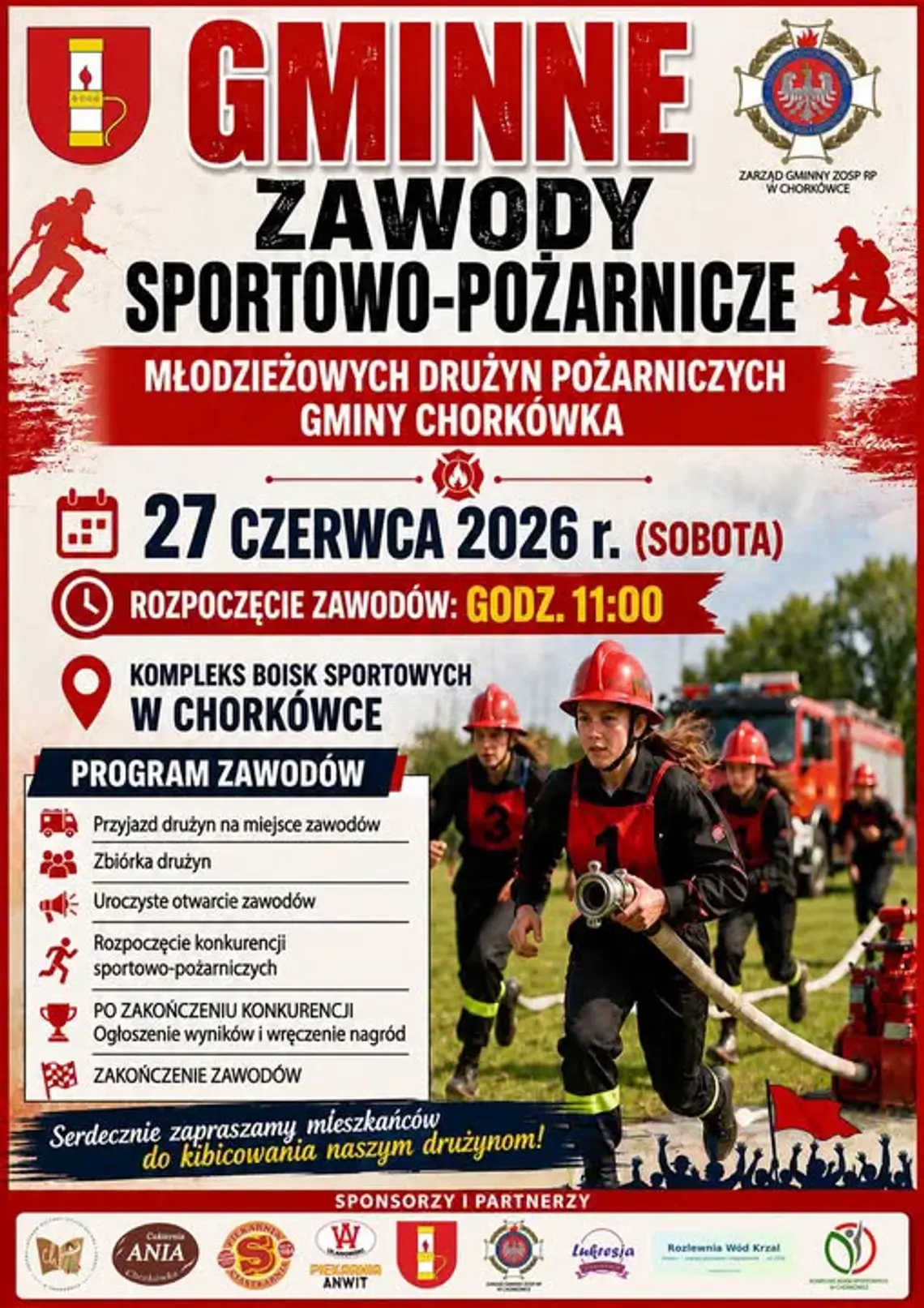 Gminne Zawody Sportowo-Pożarnicze Młodzieżowych Drużyn Pożarniczych Gminy Chorkówka