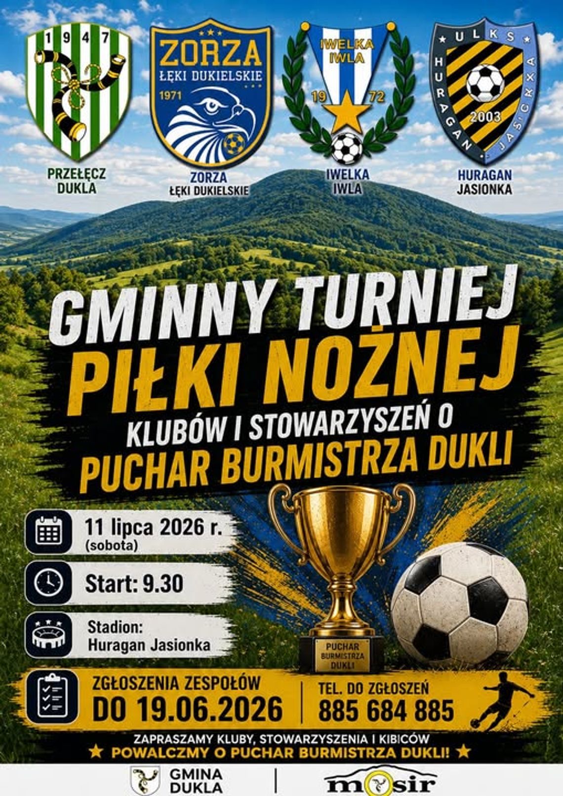 Gminny Turniej Piłki Nożnej Klubów i Stowarzyszeń o Puchar Burmistrza Dukli