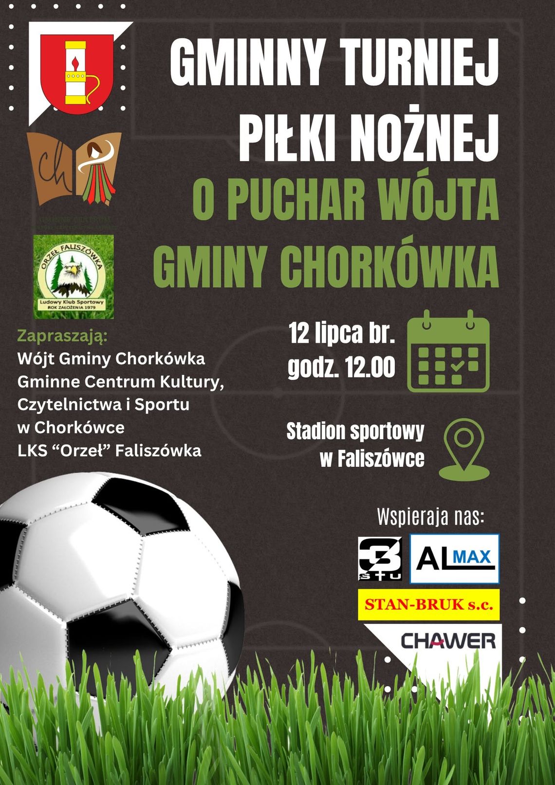 Gminny Turniej Piłki Nożnej o Puchar Wójta Gminy Chorkówka Gminny Turniej Piłki Nożnej o Puchar Wójta Gminy Chorkówka