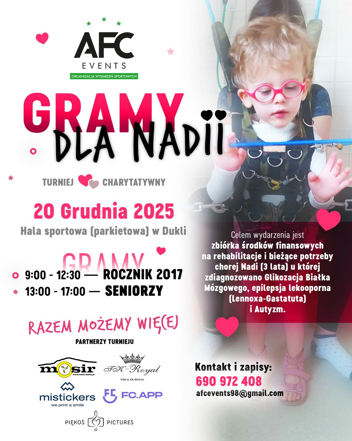 Plakat wydarzenia GRAMY DLA NADII