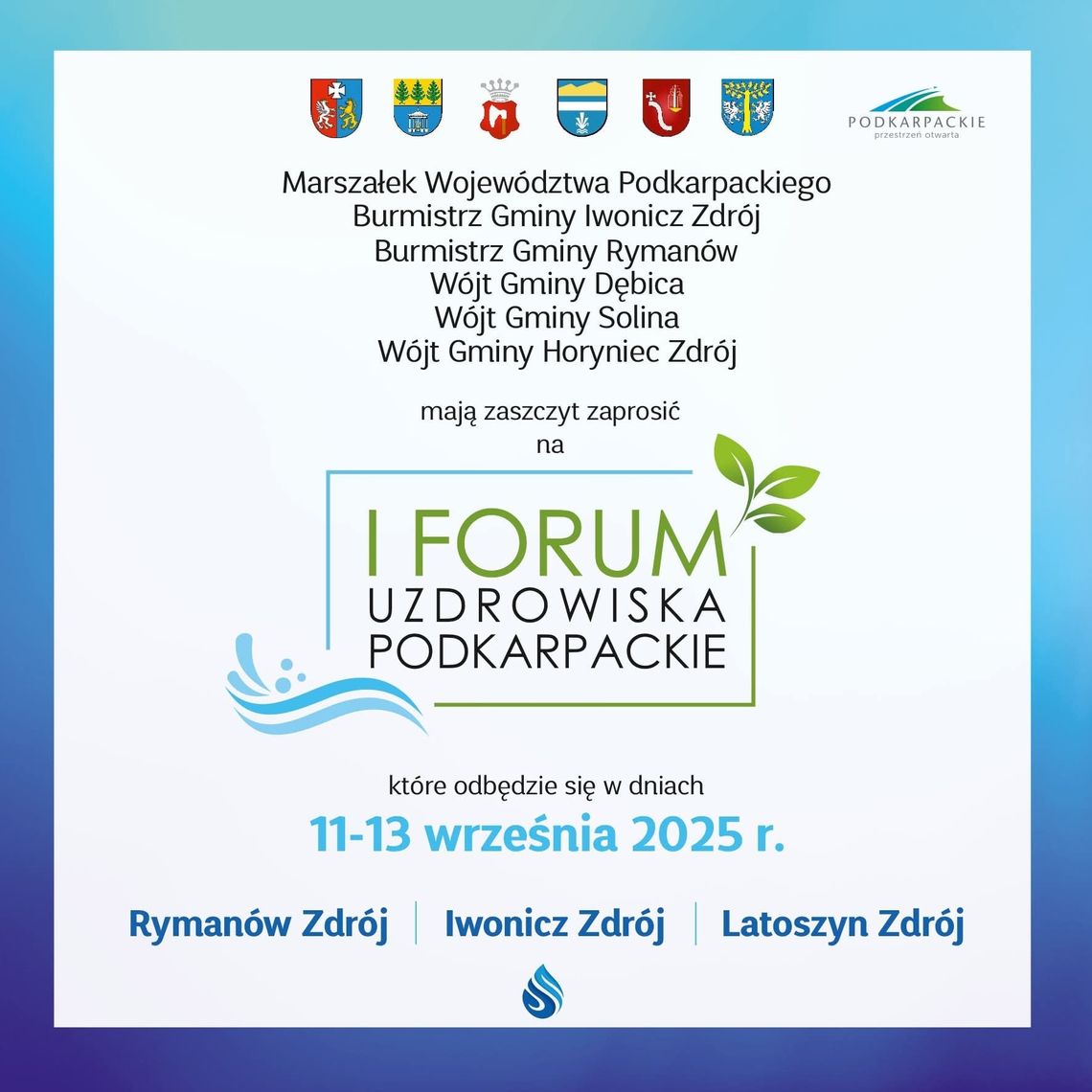 I Forum „Uzdrowiska Podkarpackie”