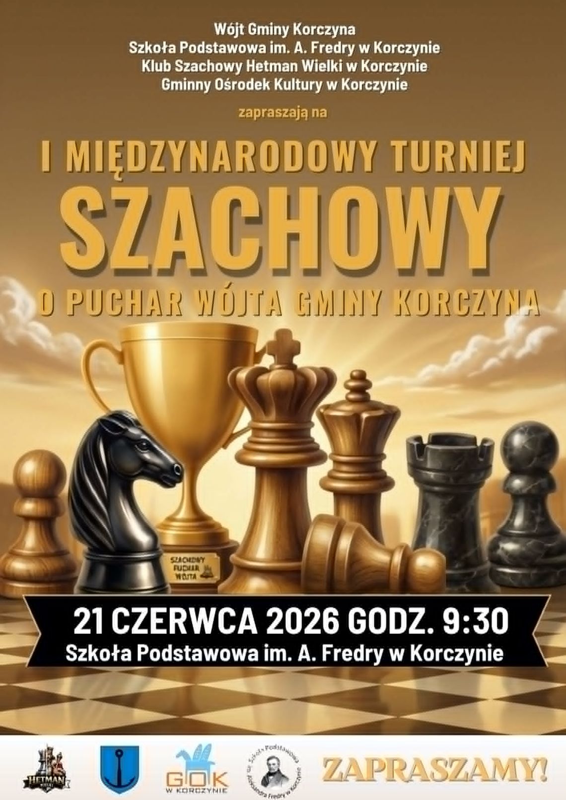 I Międzynarodowy Turniej Szachowy o Puchar Wójta Gminy Korczyna