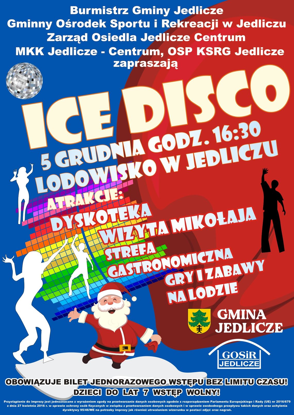 Plakat promujący wydarzenie Ice Disco
