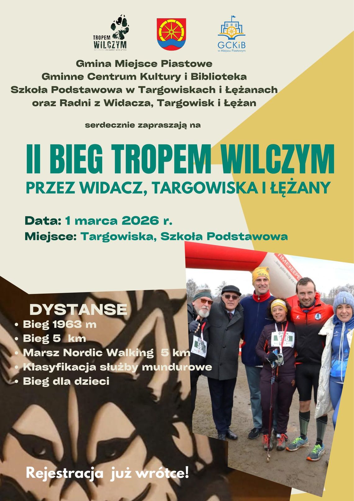 Plakat wydarzenia II Bieg Tropem Wilczym