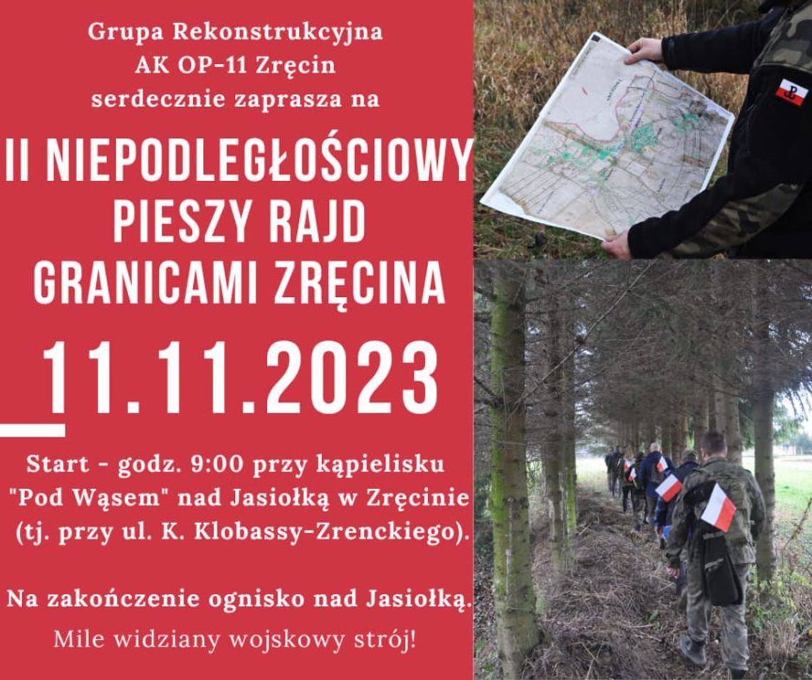 II Niepodległościowy Pieszy Rajd Granicami Zręcina II Niepodległościowy Pieszy Rajd Granicami Zręcina