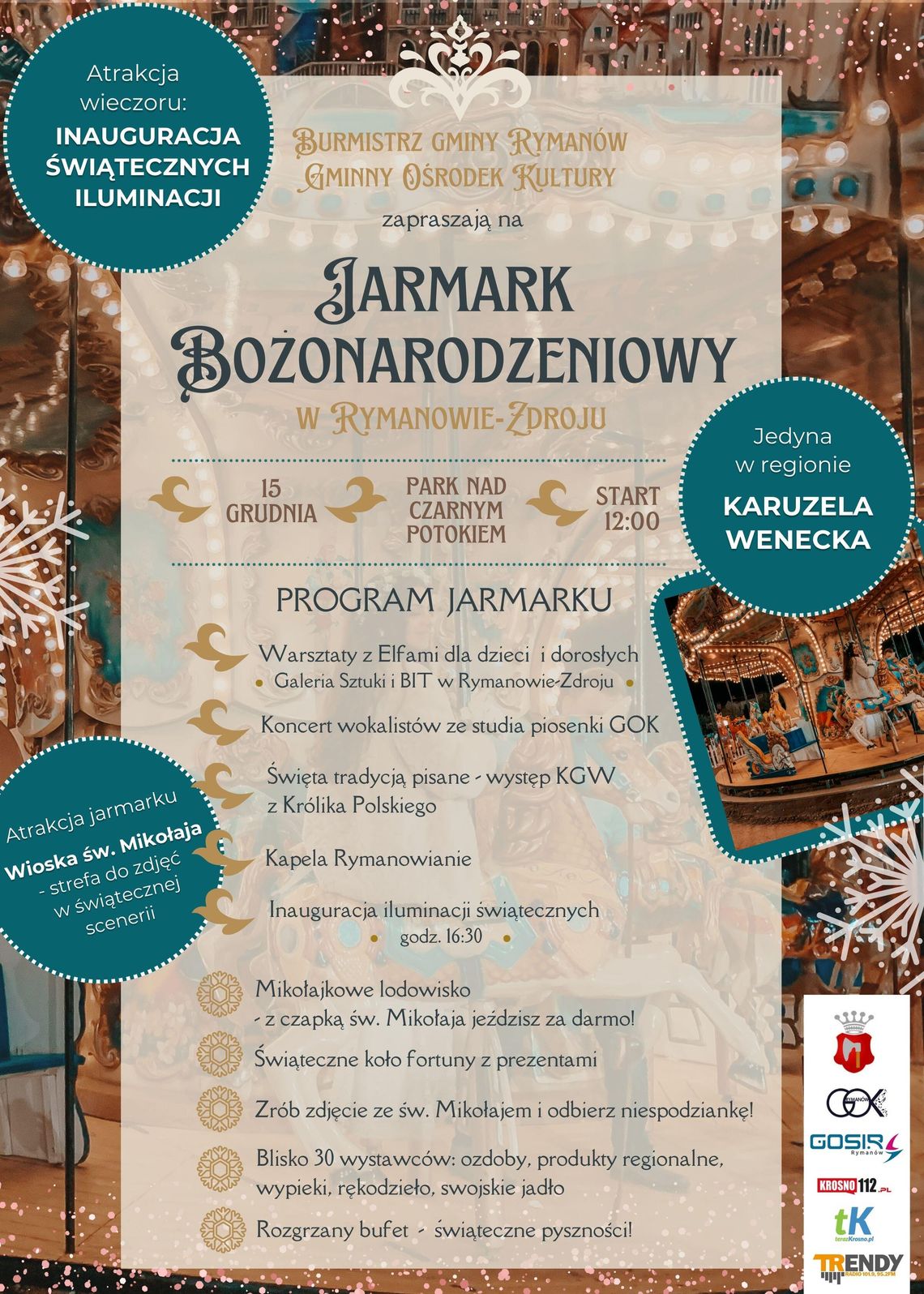 Jarmark Bożonarodzeniowy w Rymanowie-Zdroju