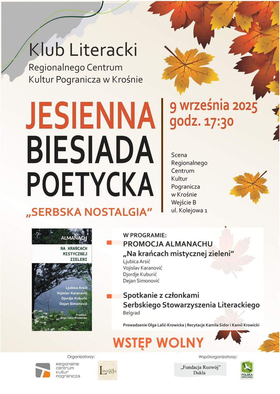 Jesienna Biesiada Poetycka "Serbska nostalgia" Jesienna Biesiada Poetycka "Serbska nostalgia"