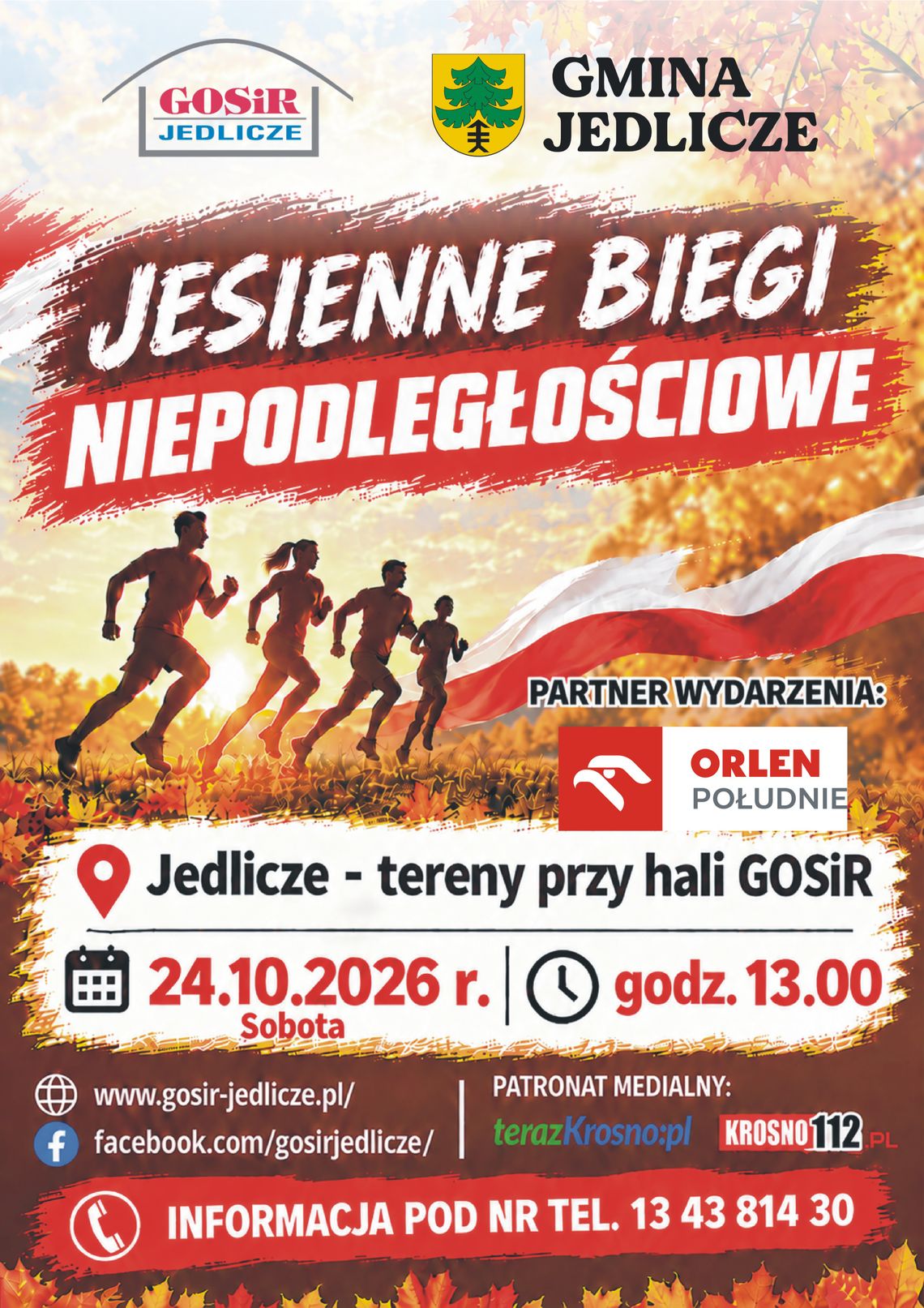 Jesienne Biegi Niepodległościowe w Jedliczu Jesienne Biegi Niepodległościowe w Jedliczu