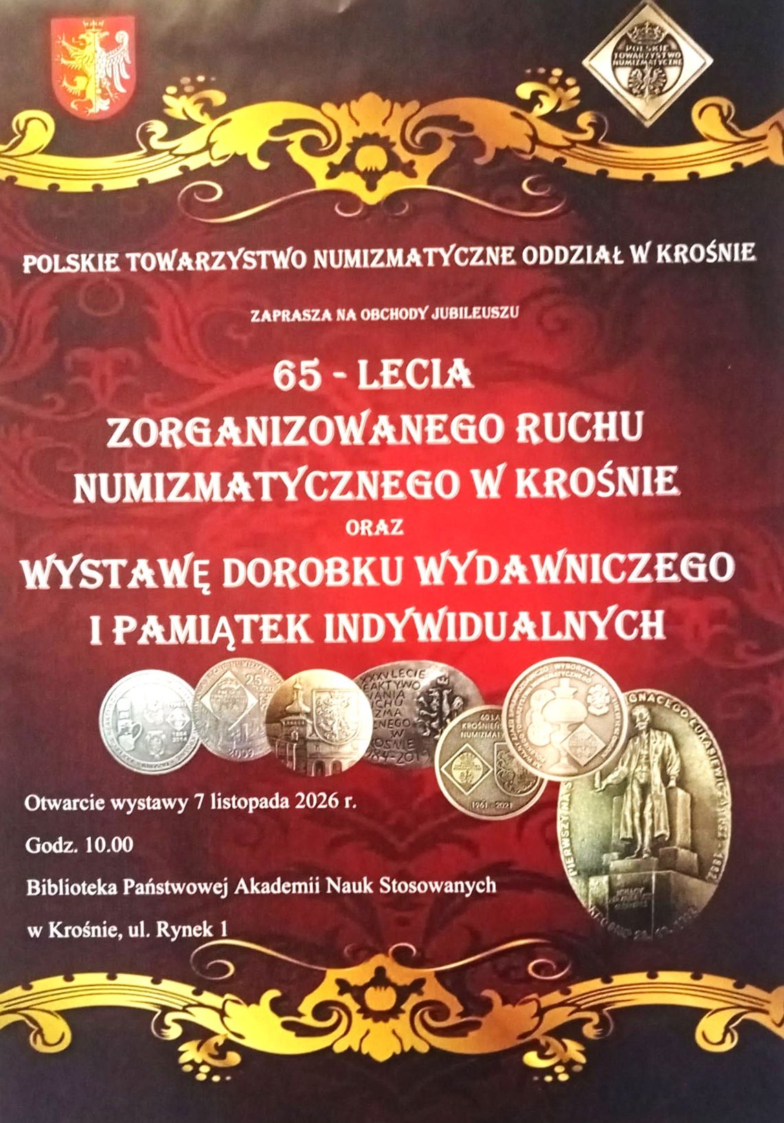 Jubileusz 65-lecia Zorganizowanego Ruchu Numizmatycznego w Krośnie