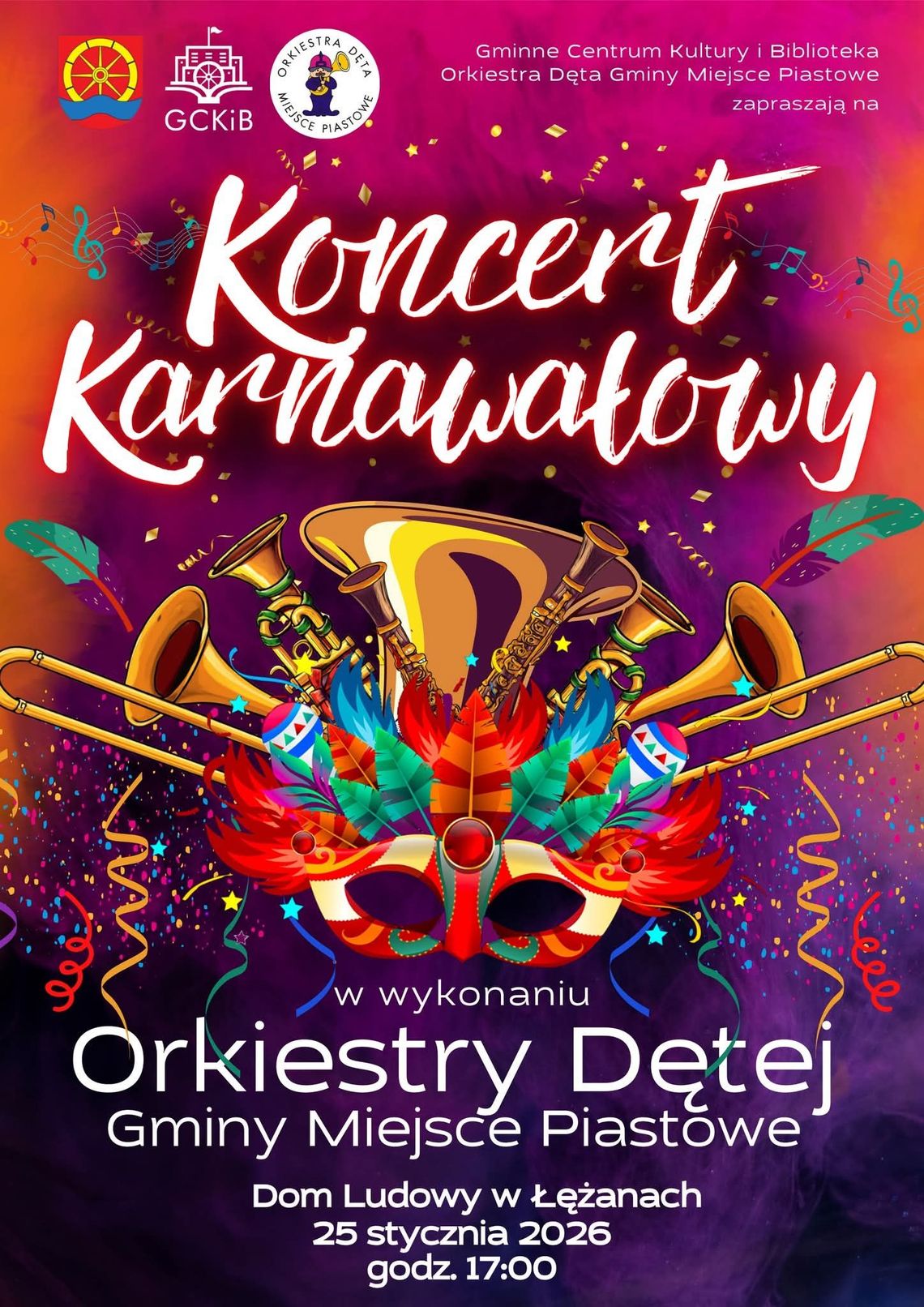 Karnawałowy Koncert Orkiestry Dętej Gminy Miejsce Piastowe Karnawałowy Koncert Orkiestry Dętej Gminy Miejsce Piastowe