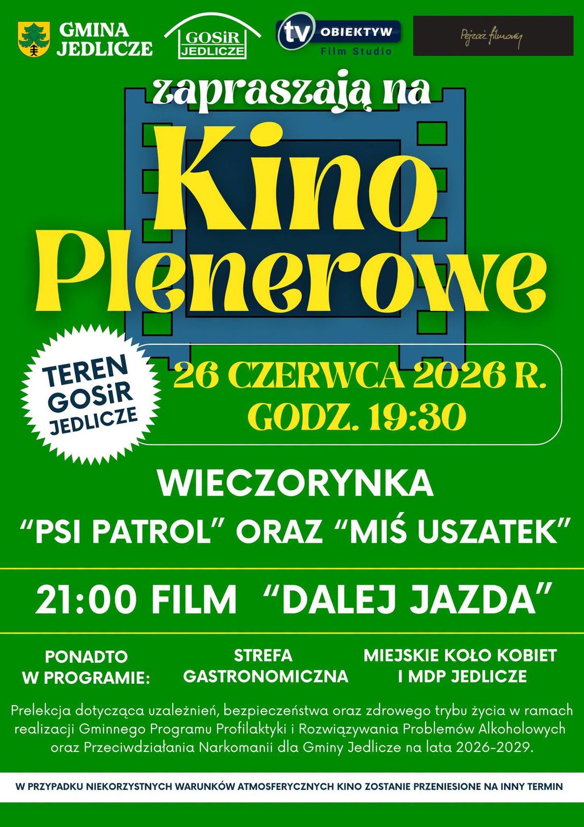 Kino Plenerowe w Jedliczu
