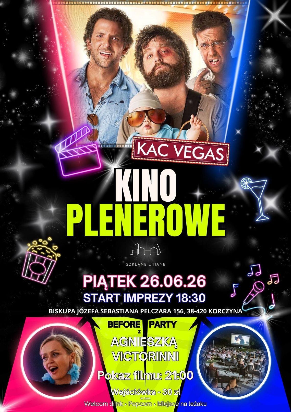 Kino Plenerowe w Szklanym Lnianym: Kac Vegas Kino Plenerowe w Szklanym Lnianym: Kac Vegas