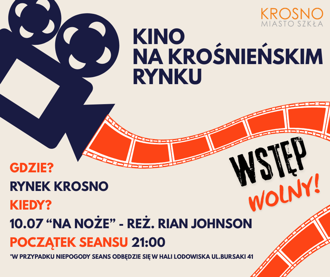 Kino Plenerowe wraca na Rynek w Krośnie. Już 10 lipca seans „Na noże” za darmo pod chmurką Kino Plenerowe wraca na Rynek w Krośnie. Już 10 lipca seans „Na noże” za darmo pod chmurką