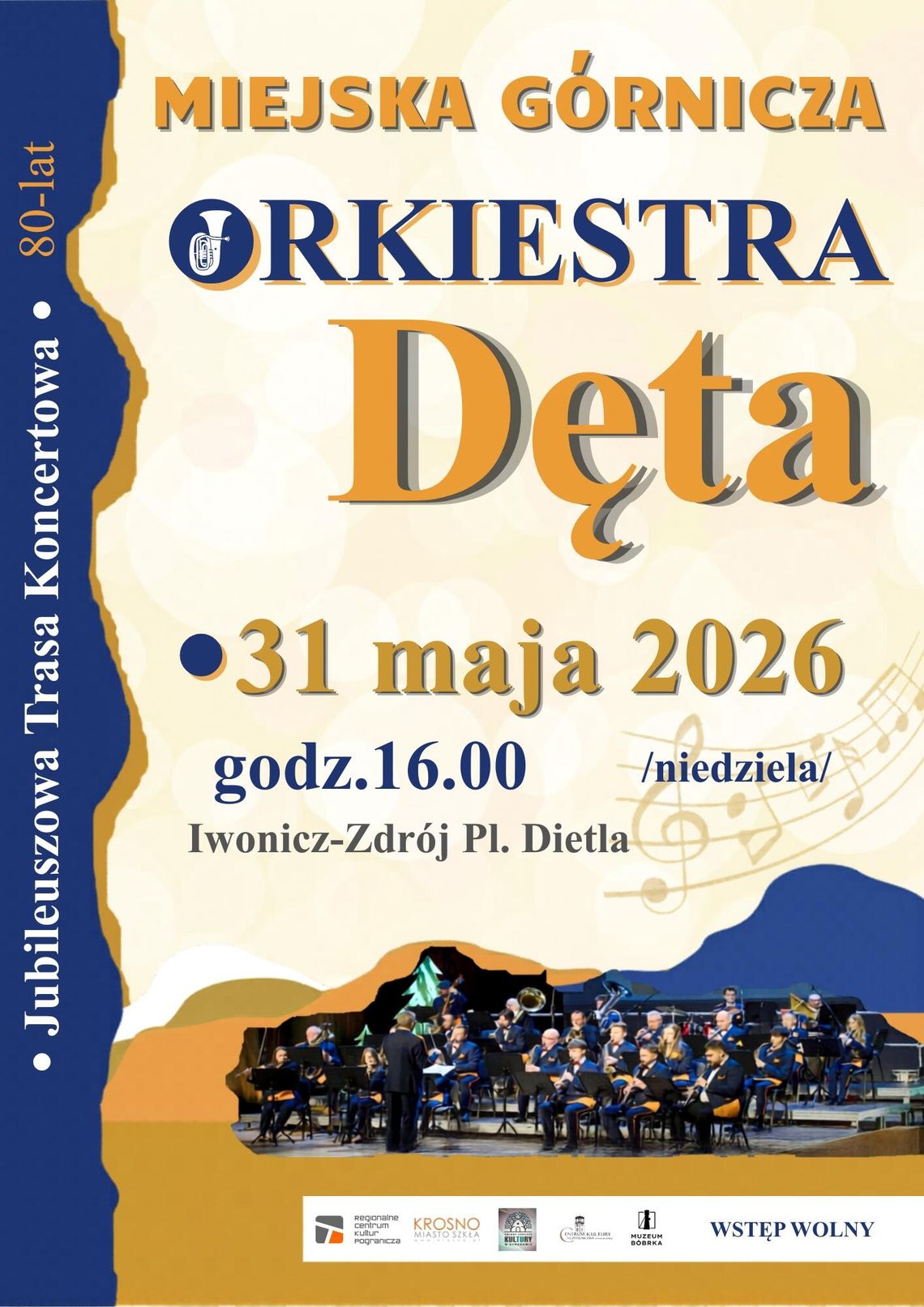 Koncert jubileuszowy Miejskiej Górniczej Orkiestry Dętej