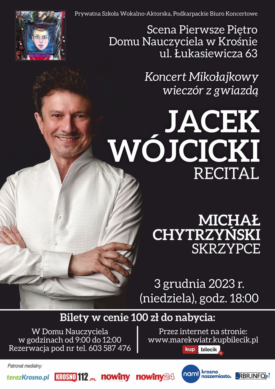 Koncert Mikołajkowy wieczór z gwiazdą - Jacek Wójcicki Recital Koncert Mikołajkowy wieczór z gwiazdą - Jacek Wójcicki Recital