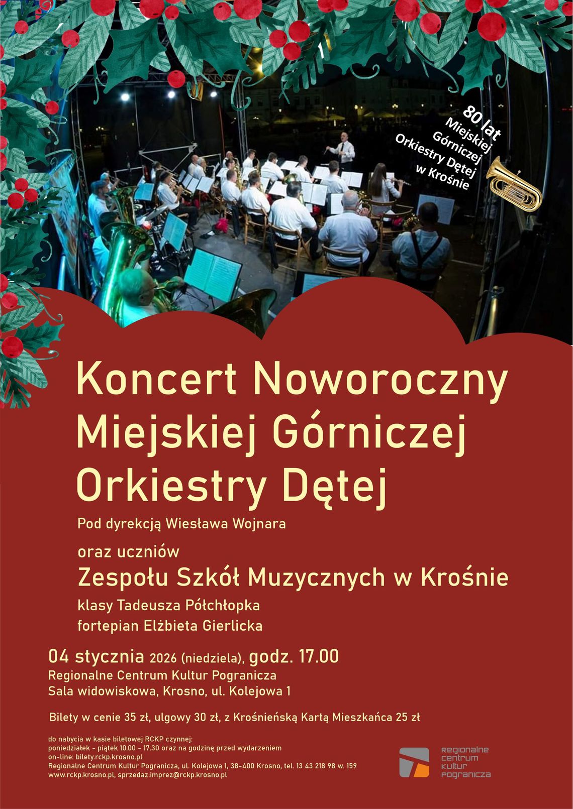 Koncert Noworoczny Miejskiej Górniczej Orkiestry Dętej
