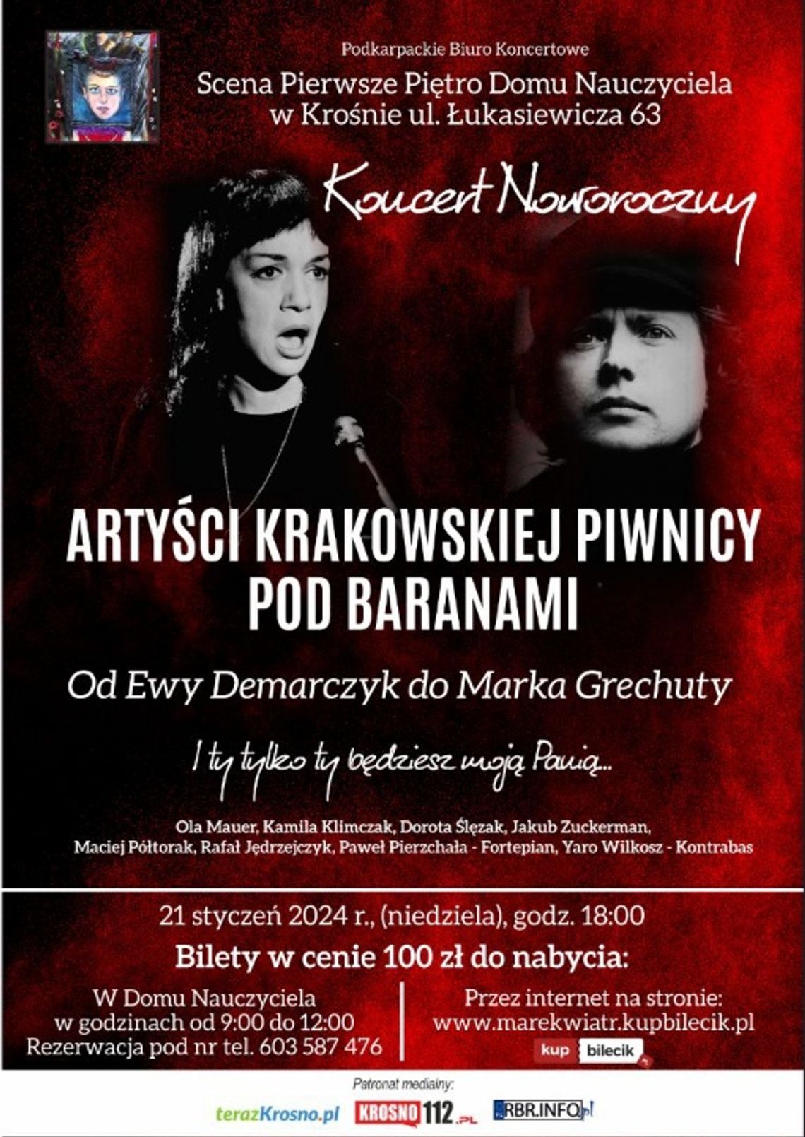 Koncert Noworoczny Od Ewy Demarczyk do Marka Grechuty" Koncert Noworoczny Od Ewy Demarczyk do Marka Grechuty"