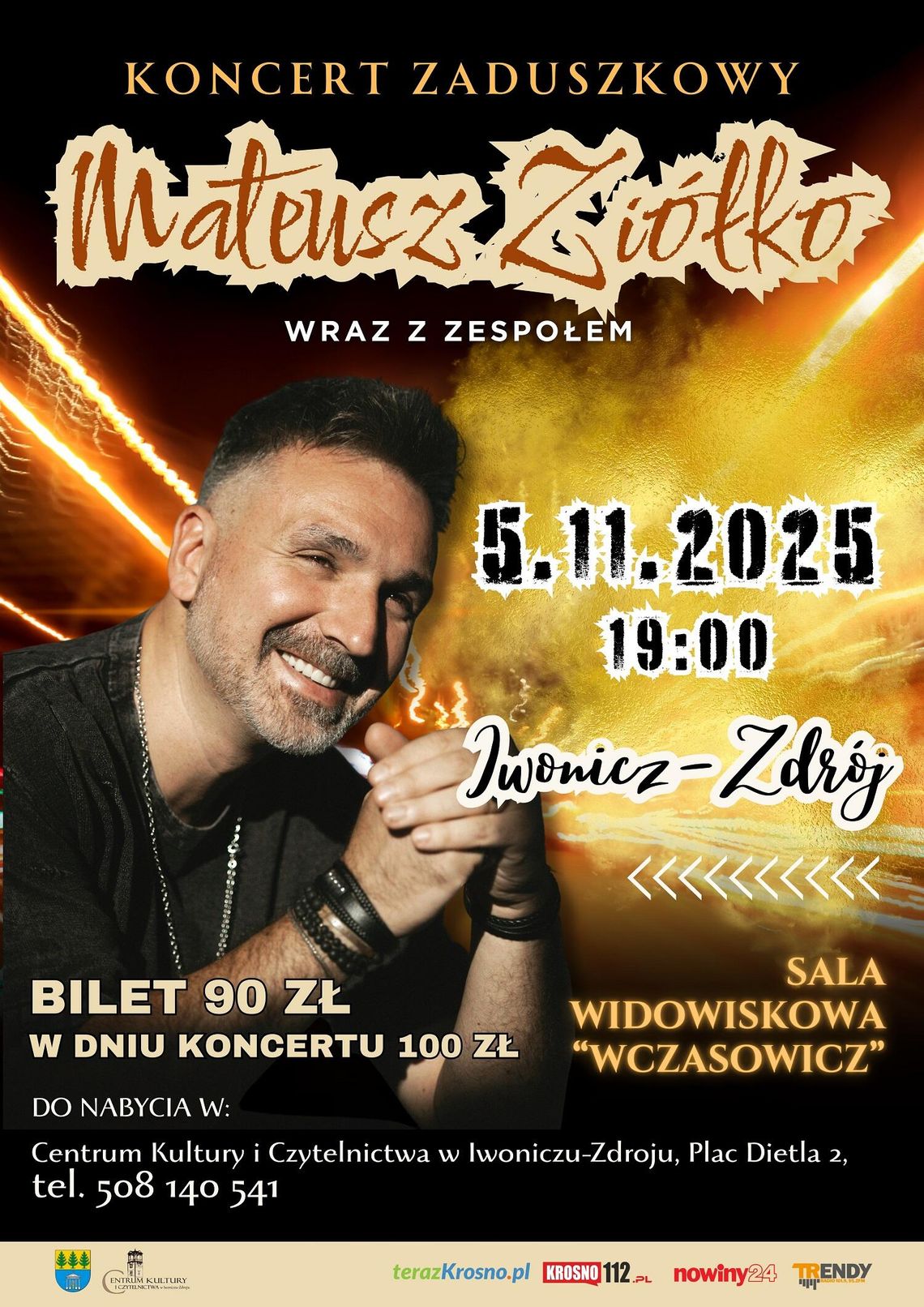 Koncert Zaduszkowy - Mateusz Ziółko z zespołem Koncert Zaduszkowy - Mateusz Ziółko z zespołem