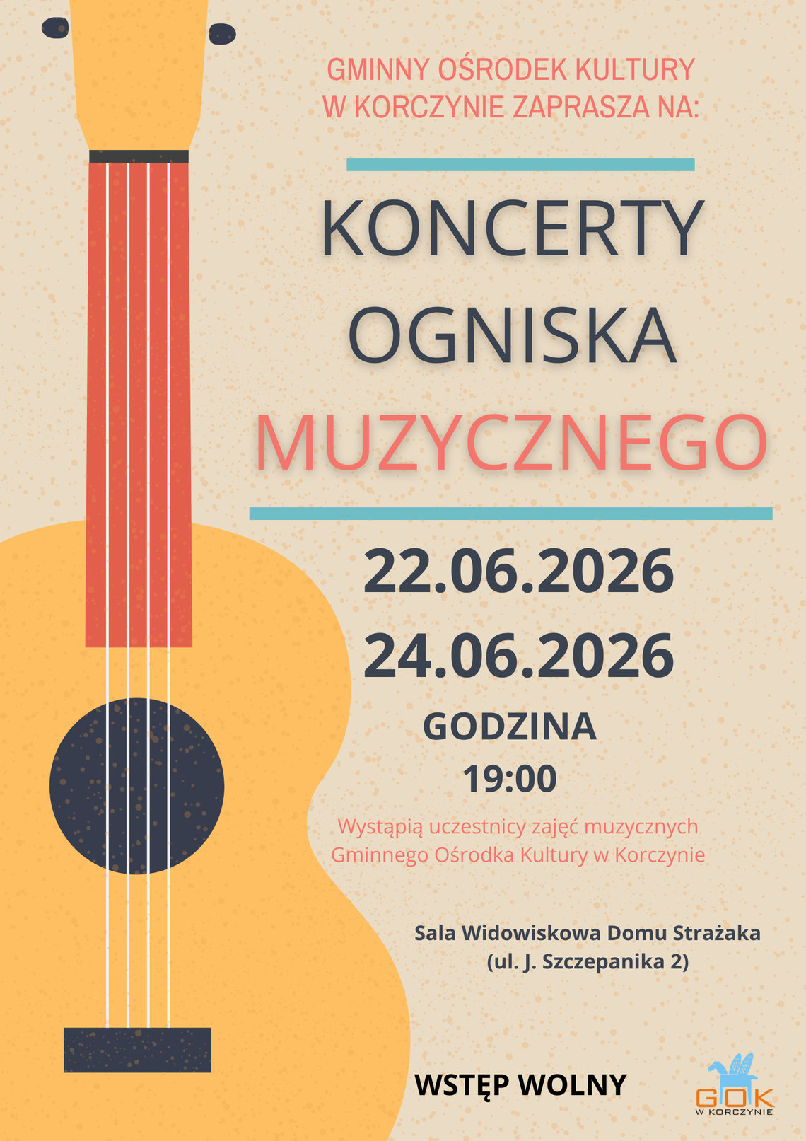 Koncerty Ogniska Muzycznego w Korczynie Koncerty Ogniska Muzycznego w Korczynie