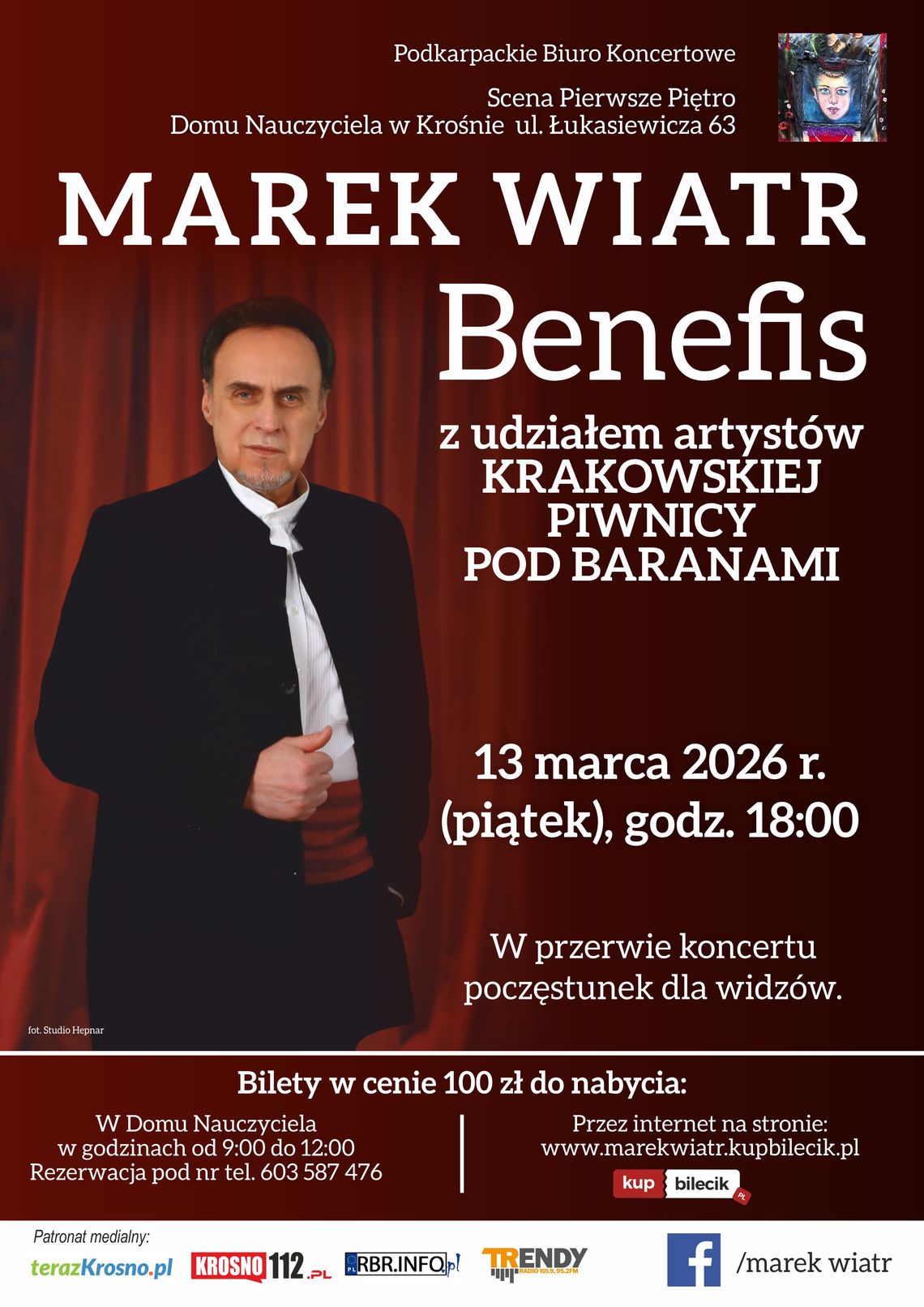 Plakat wydarzenia - Marek Wiatr Benefis