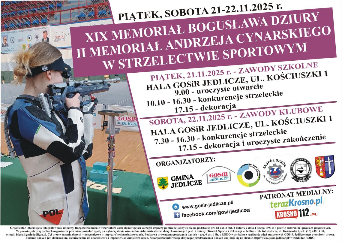 Memoriał Bogusława Dziury i Andrzeja Cynarskiego w strzelectwie sportowym Memoriał Bogusława Dziury i Andrzeja Cynarskiego w strzelectwie sportowym