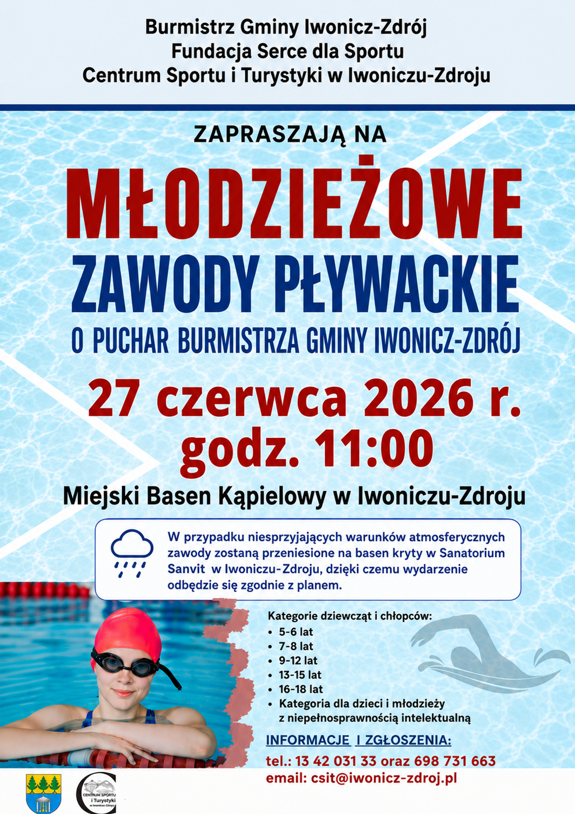 Młodzieżowe Zawody Pływackie o Puchar Burmistrza Gminy Iwonicz-Zdrój