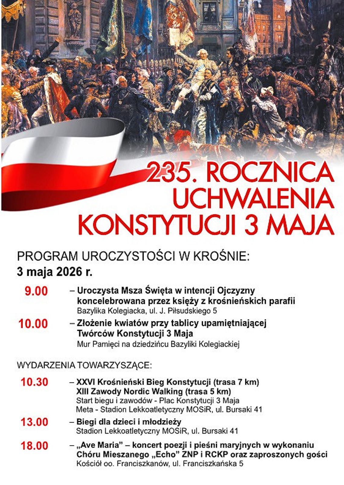 Obchody 235. rocznicy uchwalenia Konstytucji 3 Maja