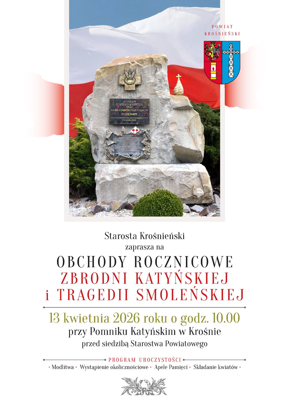 Obchody rocznicowe Zbrodni Katyńskiej i Tragedii Smoleńskiej