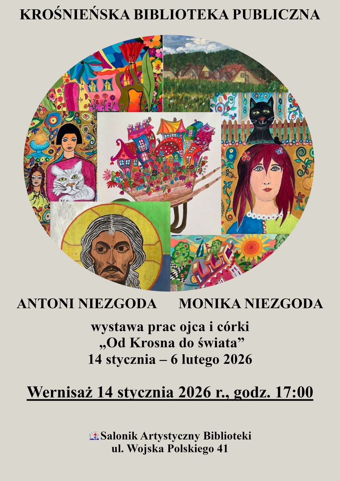 „Od Krosna do świata” - wystawa prac Antoniego Niezgody i Moniki Niezgody