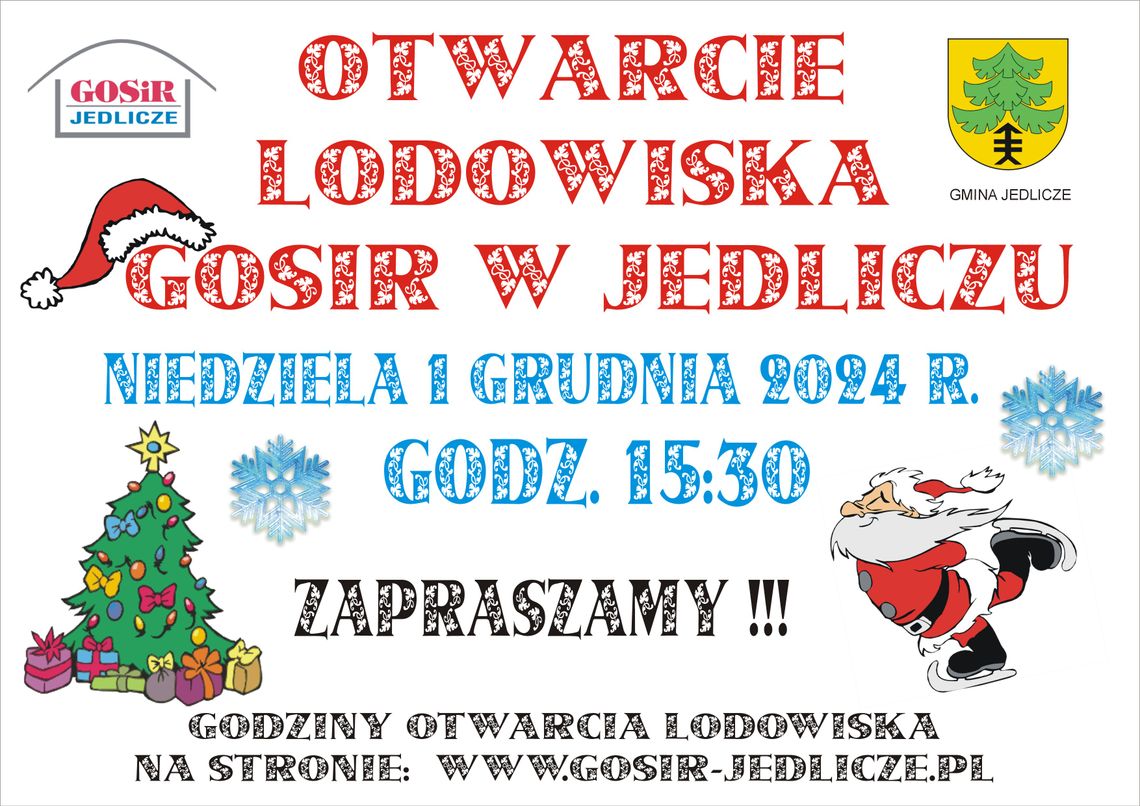 Otwarcie lodowiska w Jedliczu