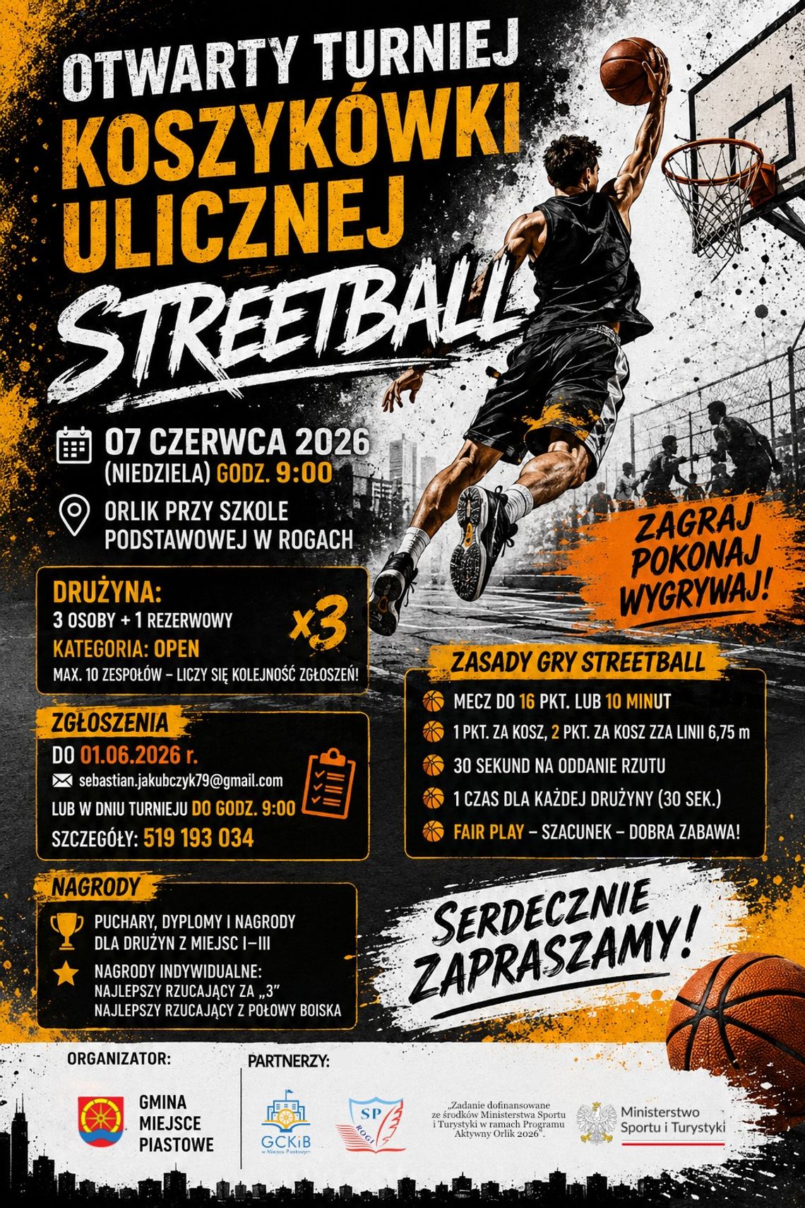 Otwarty Turniej Koszykówki Ulicznej Streetball Otwarty Turniej Koszykówki Ulicznej Streetball