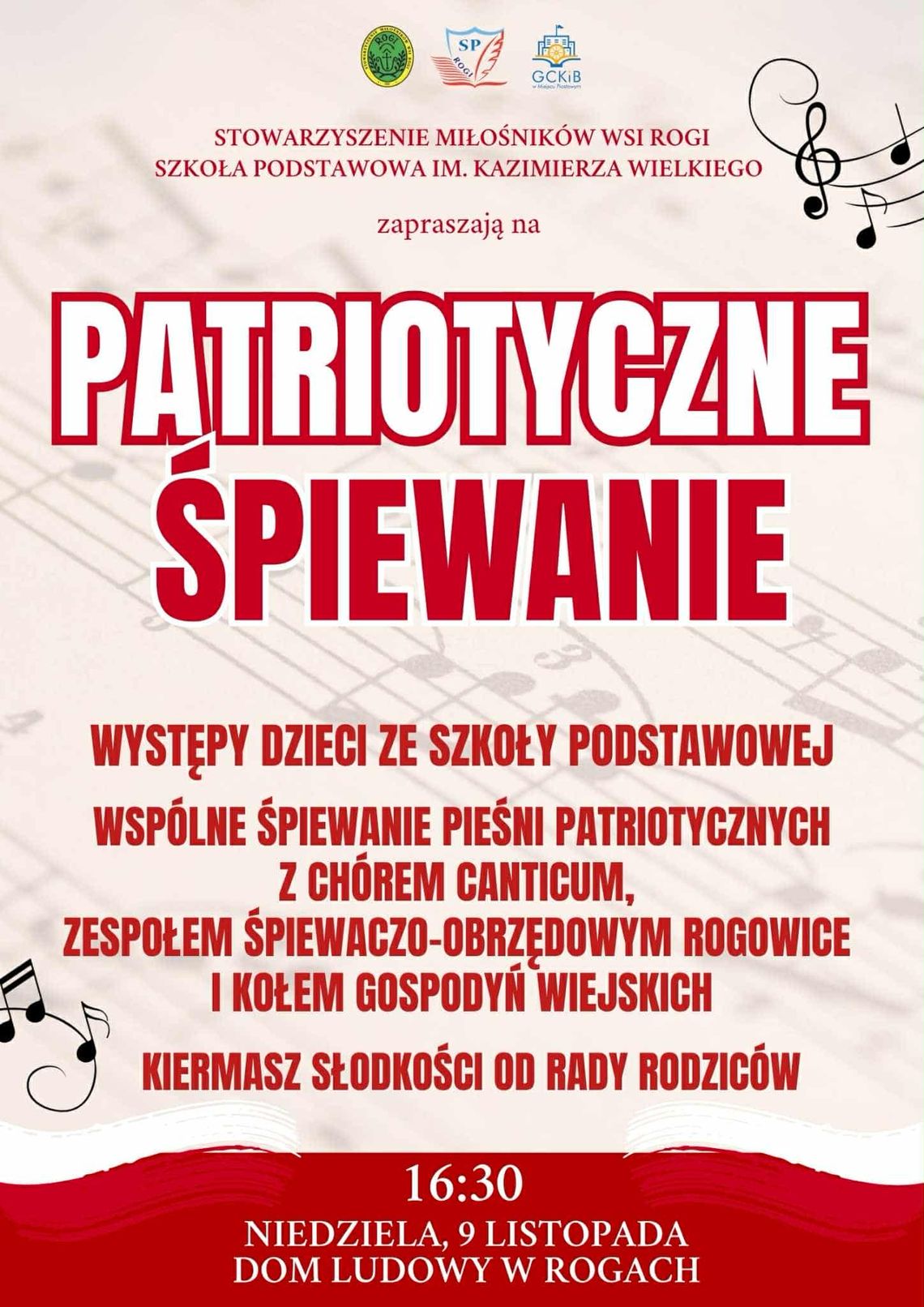 Patriotyczne Śpiewanie w Rogach