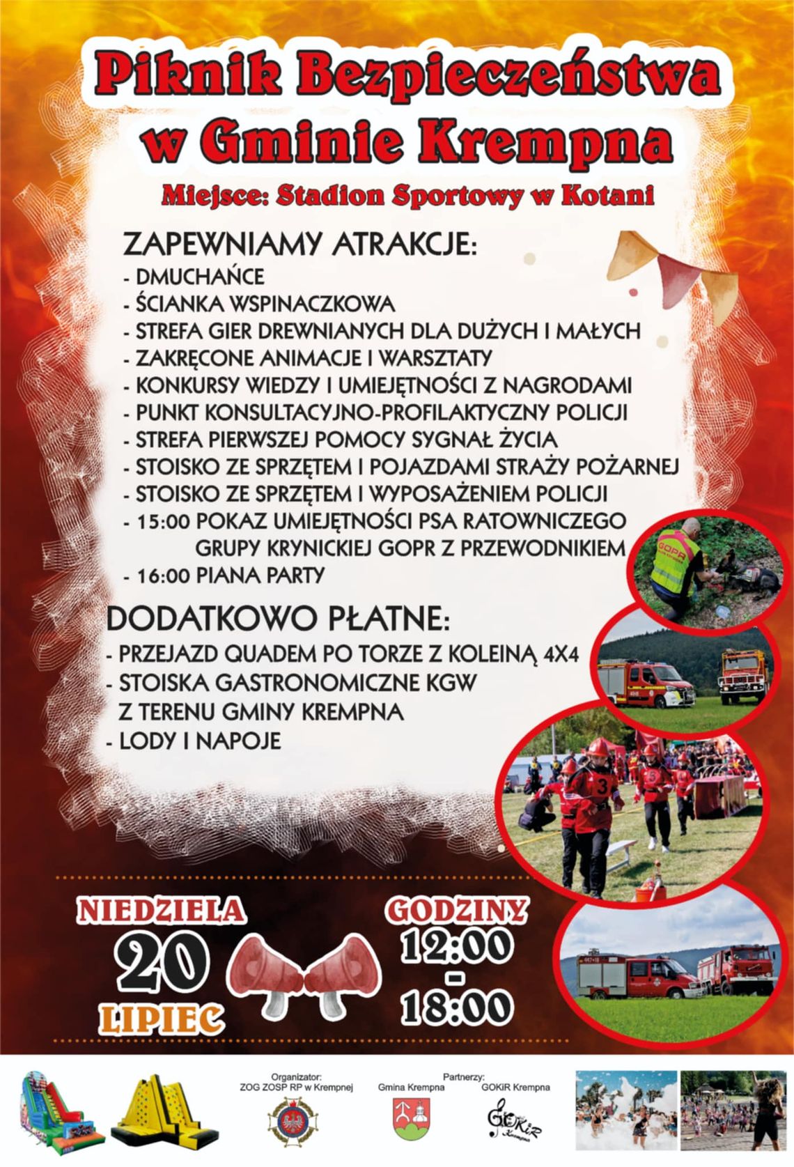Piknik Bezpieczeństwa na stadionie w Kotani Piknik Bezpieczeństwa na stadionie w Kotani