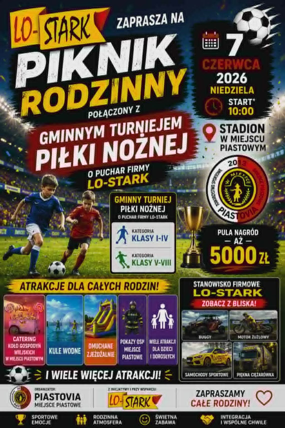Piknik Rodzinny połączony z Gminnym Turniejem Piłki Nożnej o Puchar Firmy LO-STARK
