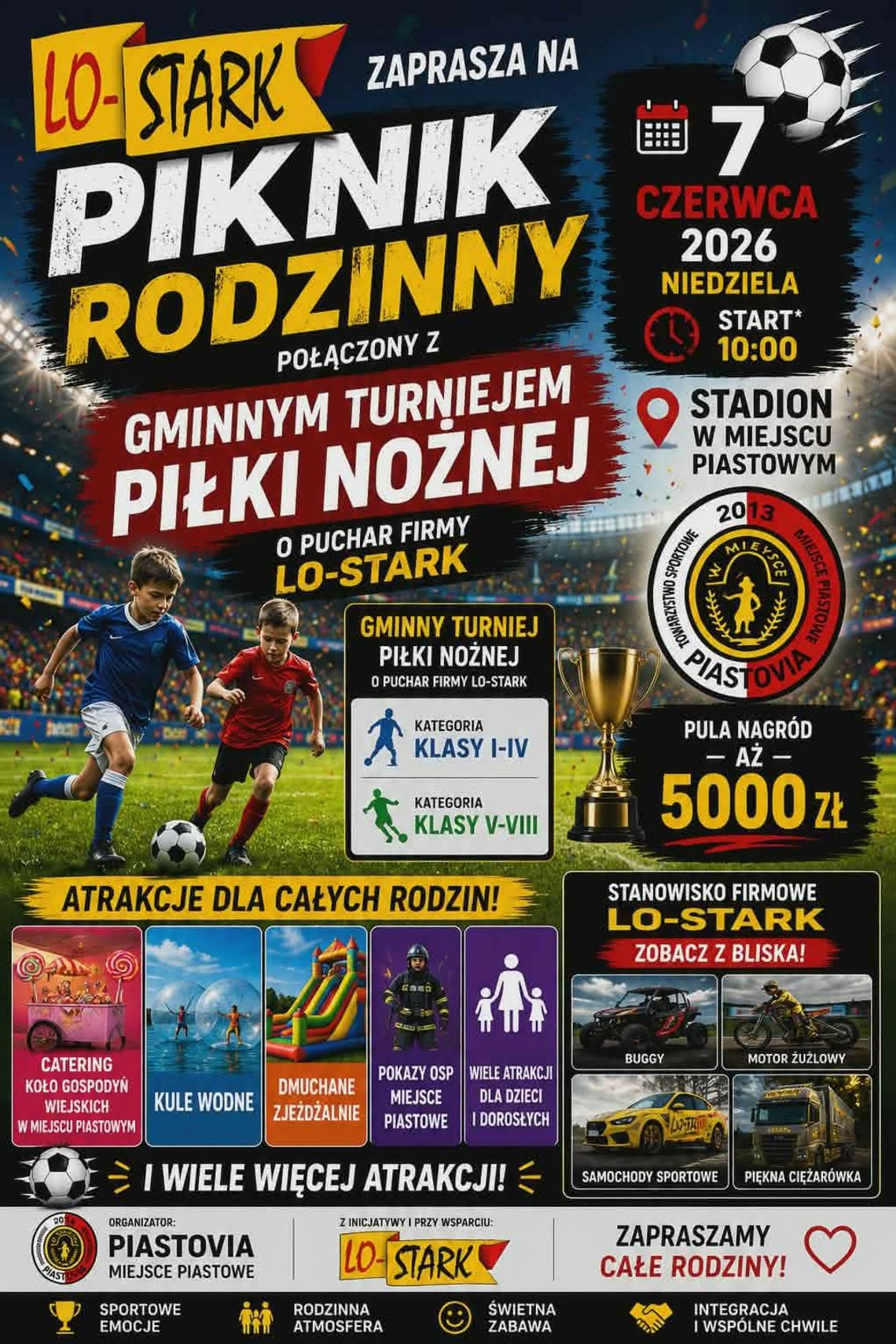 Piknik Rodzinny połączony z Gminnym Turniejem Piłki Nożnej o Puchar Firmy LO-STARK