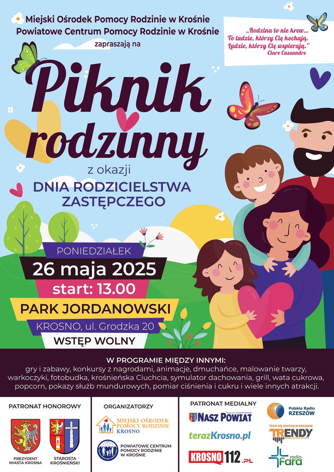 Piknik Rodzinny z okazji Dnia Rodzicielstwa Zastępczego Piknik Rodzinny z okazji Dnia Rodzicielstwa Zastępczego