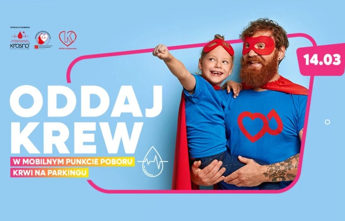 Podziel się życiem pod VIVO! Krosno. Wiosenna akcja krwiodawstwa już 14 marca