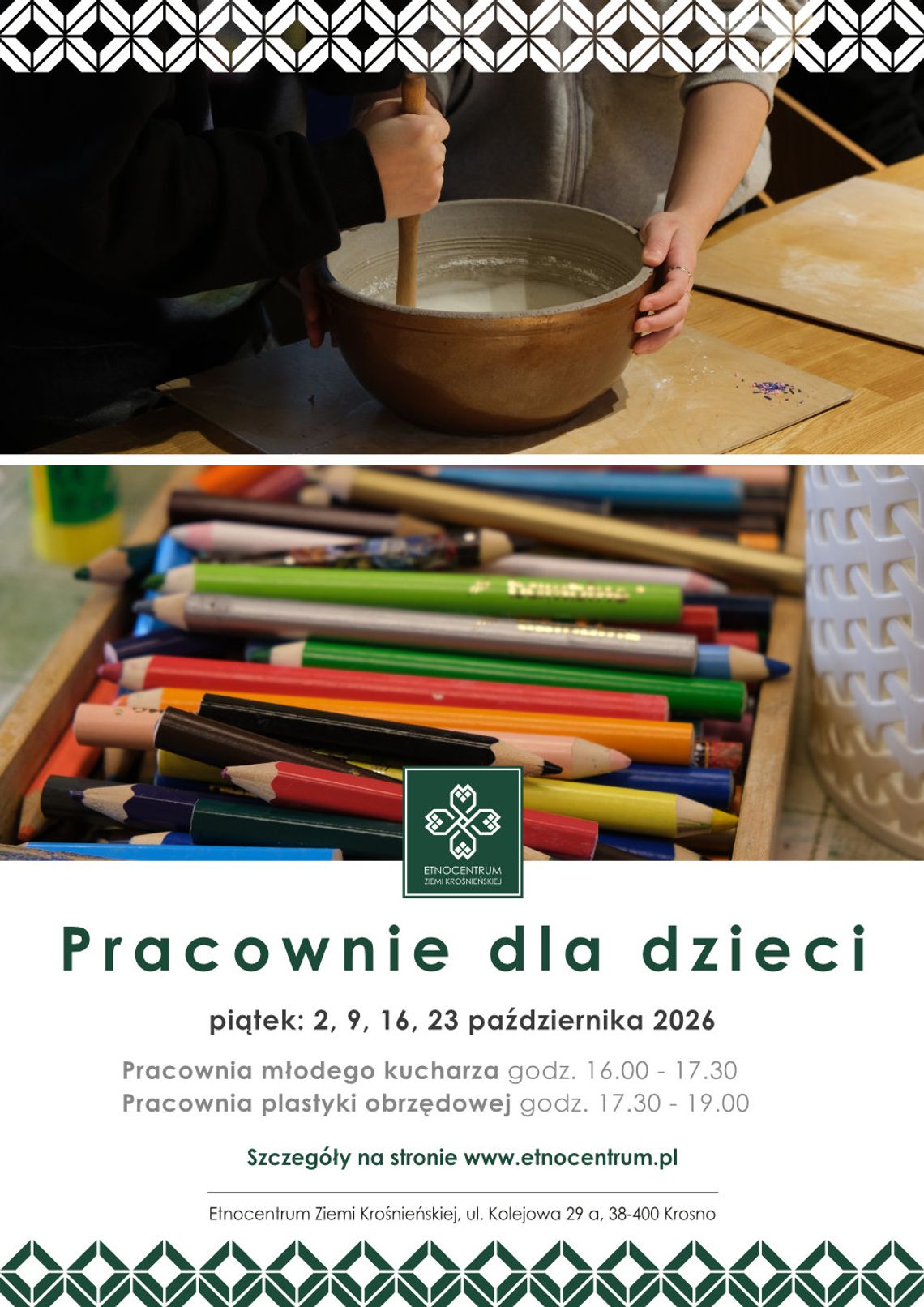Pracownie rękodzielnicze dla dzieci i dorosłych w Etnocentrum Pracownie rękodzielnicze dla dzieci i dorosłych w Etnocentrum