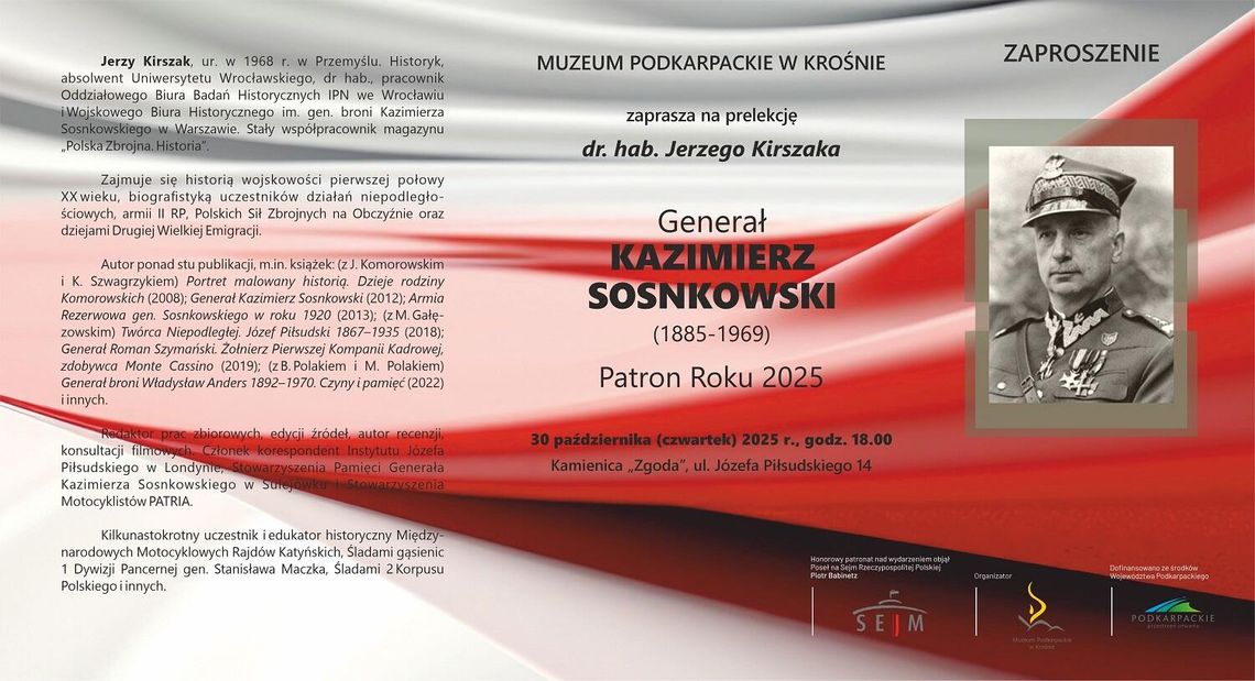 Prelekcja Jerzego Kirszaka w Muzeum Podkarpackim w Krośnie