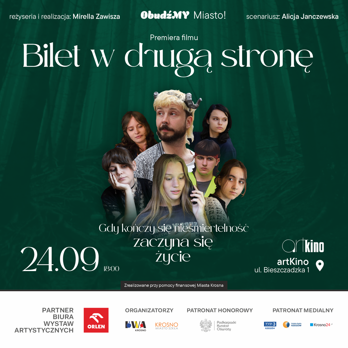 Plakat filmu 'Bilet w drugą stronę'