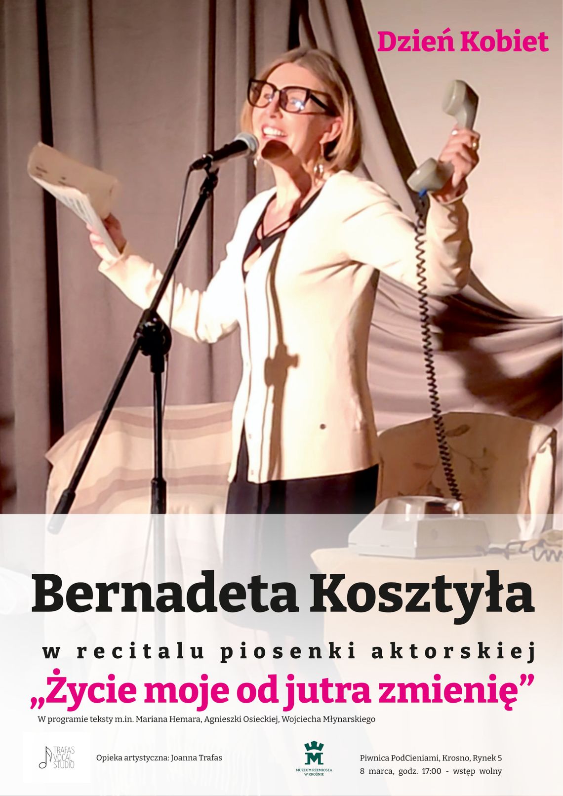 Recital piosenki aktorskiej Bernadety Kosztyły w Piwnicy PodCieniami
