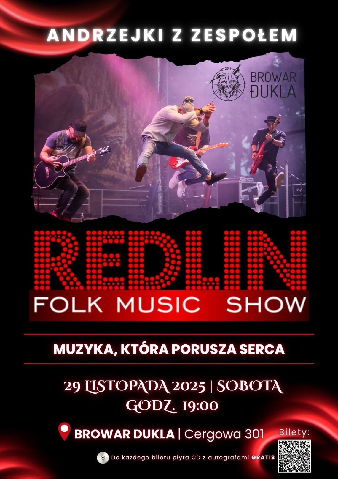 Redlin - folk music show w browarze Dukla