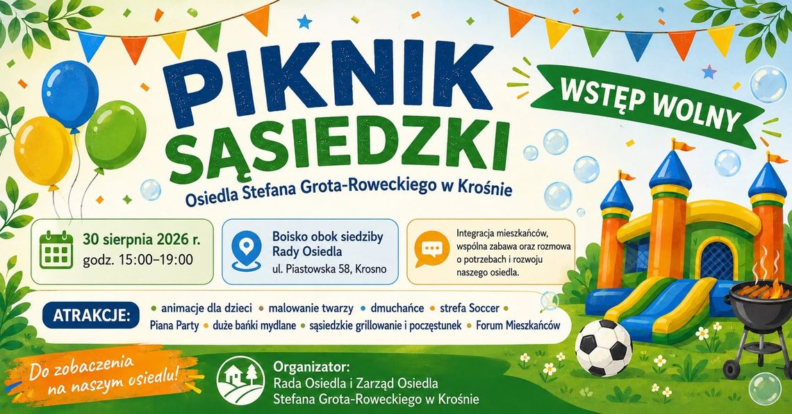 Rodzinne popołudnie na Piastowskiej: zabawa, grill i Forum Mieszkańców o przyszłości osiedla Rodzinne popołudnie na Piastowskiej: zabawa, grill i Forum Mieszkańców o przyszłości osiedla